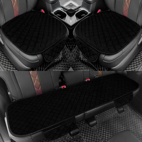 Miniatura 18 de surpassme - Fundas de asiento delantero y trasero de automóvil, universales, accesorios de automóvil, fundas con bolsillos de almacenamiento