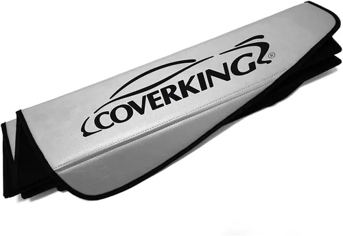 Miniatura 4 de Coverking Parasol de parabrisas interior diseñado a medida para Ford TRK F-150/250/350 NO SuperDuty Modelos: Trilaminado patentado, plegable