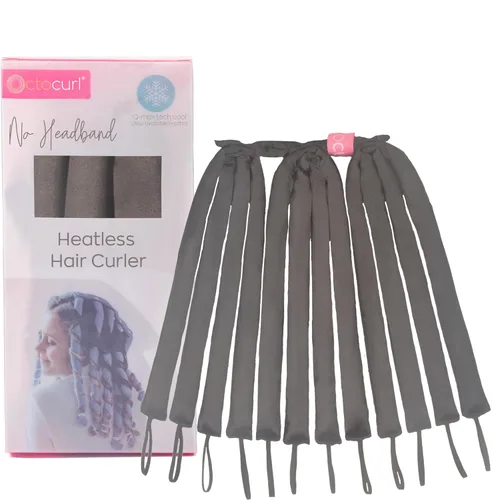 Miniatura 12 de Octocurl Rizador de pelo sin calor sin diadema, suave envoltura rizadora de pulpo para rizos nocturnos, espiral, suelto, ondas de playa, peinado sin
