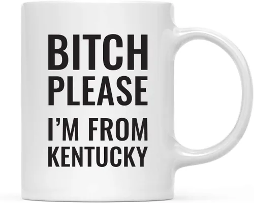 Miniatura 23 de Andaz Press Taza de café de 11 onzas, regalo de broma, Bitch Please I'm from Alabama, paquete de 1, incluye caja de regalo, divertidas ideas