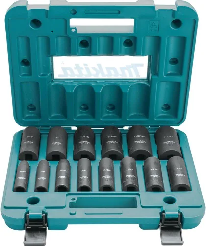 Miniatura 17 de Makita A-96316 toma de corriente profunda de impacto de 7/8 pulgada con unidad de 1/2 pulgada