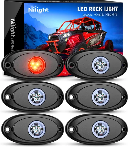 Miniatura 17 de Nilight - luz LED Rock, 4 unidades, nocturnas, para automóvil Azul