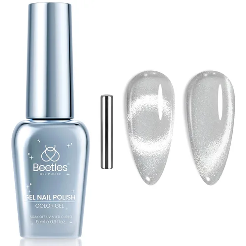 Miniatura 79 de Beetles - Esmalte de uñas de gel verde luminoso que brilla en la oscuridad, esmalte de uñas de gel que se absorbe con lámpara LED UV, arte de uñas