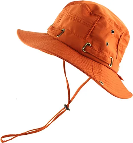 Miniatura 9 de Sombrero táctico de verano para hombre, a prueba de sol, militar, plano, sombrero de pescado, sombrero de pescado, sombrero ligero