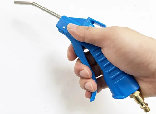 Miniatura 3 de SANFU Pistola de aire de codo de acero inoxidable de 4 pulgadas con enchufe de latón de 1/4 pulgadas, herramientas de aire para compresor de aire