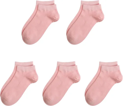 Miniatura 9 de SERISIMPLE Calcetines de bambú de viscosa para la escuela, calcetines de tobillo súper suaves para niños, puños elásticos, calcetines atléticos