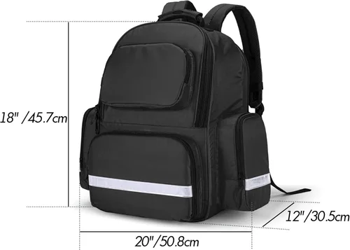 Miniatura 7 de Trunab Bolsa de primeros auxilios para trauma, mochila vacía, kits de emergencia médica, paquete de bolsa de salto para emergencias médicas, EMS