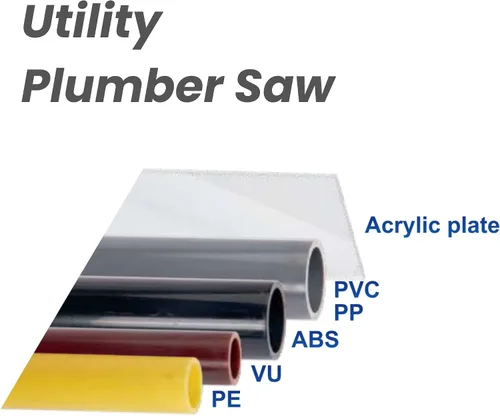 Miniatura 4 de Z-saw Sierra de tubo de PVC, sierra de tracción japonesa para tubos de PVC y PE, placas de plástico y acrílico, hoja reemplazable (PVC240)