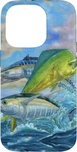 Miniatura 16 de iPhone 13 lindo Mahi Mahi verde pesca atún caso
