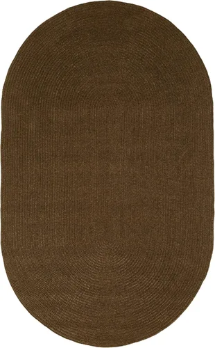 Miniatura 24 de BNM - Alfombra ovalada bohemia para interiores y exteriores con patrón trenzado sólido, perfecta para patio trasero, patio, oficina, sala de estar