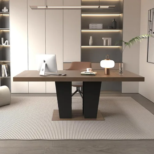 Miniatura 19 de SSLine Mesa de comedor rectangular extensible de 35 a 118 pulgadas, mesa de reuniones de conferencias súper larga para 6, 8, 12 personas, mesas