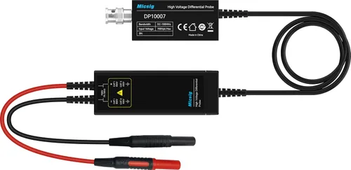 Miniatura 2 de Micsig Kit de sonda diferencial de alto voltaje 700V 100MHz 3.5ns Tiempo de subida 10X/100X Tasa de atenuación Osciloscopio Kit Kit Accesorio DP10007