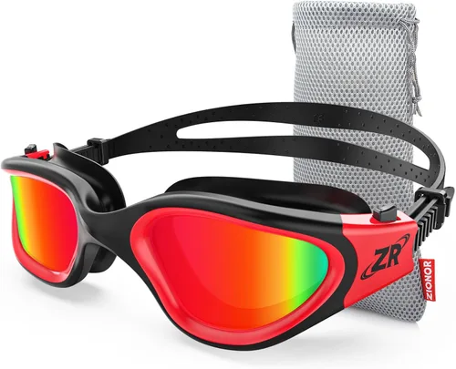 Miniatura 24 de ZIONOR G1 - Gafas de natación polarizadas unisex para mujeres adultas, antiniebla, 100% anti UV, gafas de buceo A0 (polarizado + espejo dorado)