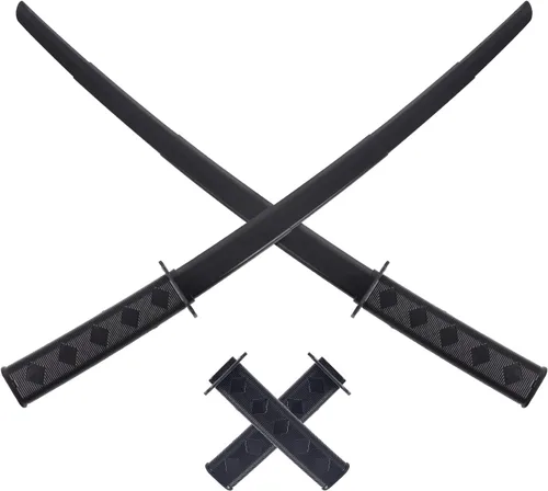 2 PCS 3D Impreso Gravedad Retráctil Samurai Espada Modelo Juguetes Halloween Juguete Portátil Espada Samurai