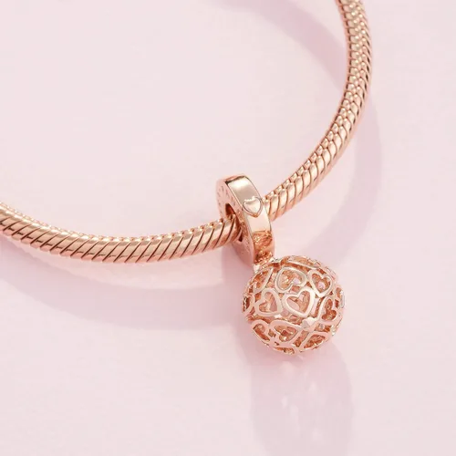 Miniatura 4 de PANDORA Joyería Armonious Hearts Rose Charm Metal no aplica