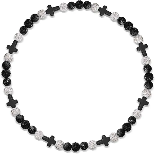 Collar de béisbol con cuentas, cadena de cuerda deportiva ajustable con dije de cruz de béisbol, gran regalo de goteo de béisbol para jugadores y