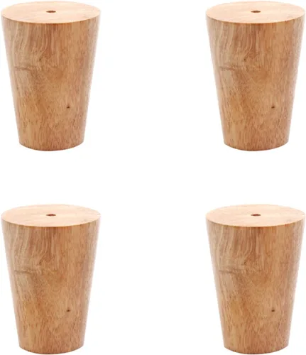 Miniatura 16 de Patas de madera maciza de roble barniz, patas rectas, patas de mesa de café, 2.4 – 27.6 in, para tocador, armario, con placa de montaje, tornillos