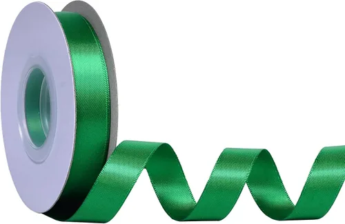 Miniatura 83 de Ribest - Cinta de satén de doble cara de 1 pulgada y 50 yardas por rollo, verde manzana, para envolver regalos, ramos de flores, accesorios