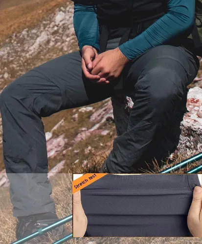Miniatura 6 de BIYLACLESEN Pantalones militares Ripstop para hombre, con múltiples bolsillos, ligeros, de secado rápido, para senderismo, campamento