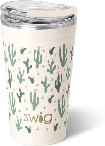 Miniatura 13 de Swig Life - Vaso de 22 oz con aislamiento térmico, vaso de café con tapa, apto para portavasos, apto para lavavajillas, acero inoxidable, taza