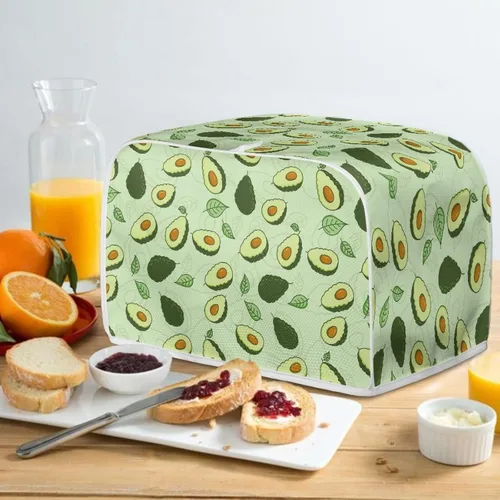 Miniatura 5 de Coldinair Cubierta para tostadora de dos rebanadas con estampado de aguacate, cubierta de electrodomésticos pequeños con diseño de frutas