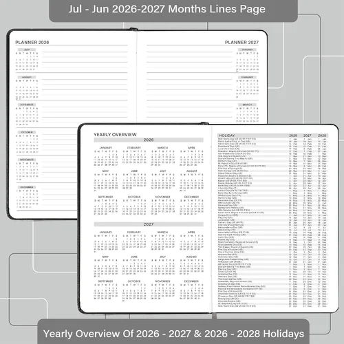 Miniatura 5 de Libro de citas y planificador 2026 - enero de 2026 a diciembre de 2026, planificador diario por horas, 5.75" X 8.25", intervalo de 60 minutos