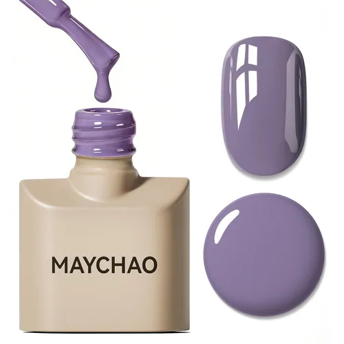 Miniatura 68 de MAYCHAO Esmalte de uñas de gel rosa intenso de 0.5 onzas líquidas, 1 unidad de esmalte de gel rosa brillante, esmalte de uñas que se absorbe con luz