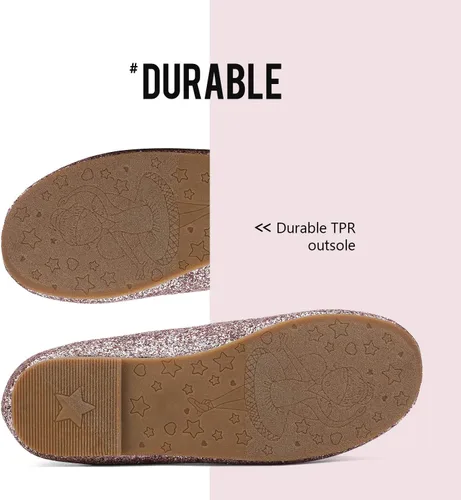 Miniatura 7 de DREAM PAIRS Zapatos de vestir de bailarina Mary Jane para niñas