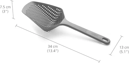 Miniatura 5 de Joseph Joseph Scoop Plus Colador, Cucharón Drenaje/Filtro, Cucharón, Drena y Sirve, resistente al calor hasta 200°C (392°F), Apto para lavavajillas