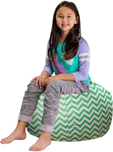 Miniatura 64 de Posh Stuffable Kids Funda de Silla Puf Rellenable para Almacenamiento de Animales de Peluche - Organizador de Juguetes Infantiles, Mediano 27