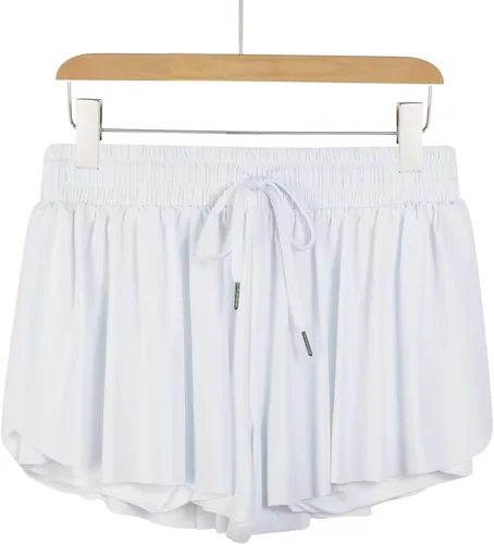Miniatura 93 de Blaosn Pantalones cortos atléticos fluidos para mujer, gimnasio, yoga, entrenamiento, correr, pantalones cortos de tenis, falda falda linda, ropa