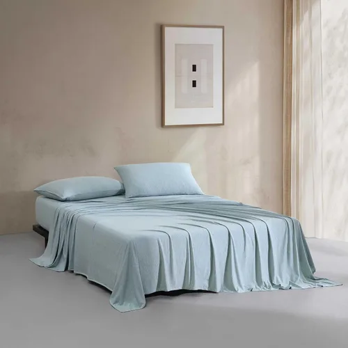 Miniatura 3 de Calvin Klein - Juego de sábanas de tamaño individual, ropa de cama de mezcla de algodón naturalmente suave - Sábanas con funda de almohada a juego