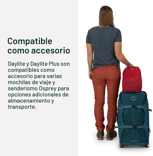 Miniatura 5 de Osprey Daylite - Mochila para viajes diarios, ligera, con funda para laptop, bolsillos para botellas Magma Marrón/Tungsteno