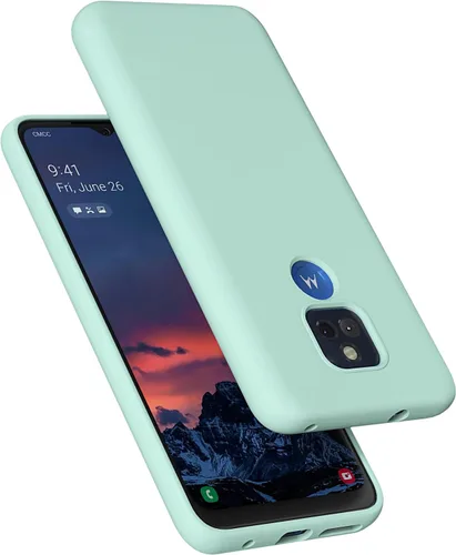 Miniatura 13 de Moto G Play 2021 - Funda de goma de gel de silicona líquida a prueba de golpes, forro de tela de microfibra suave, compatible con Motorola Moto G