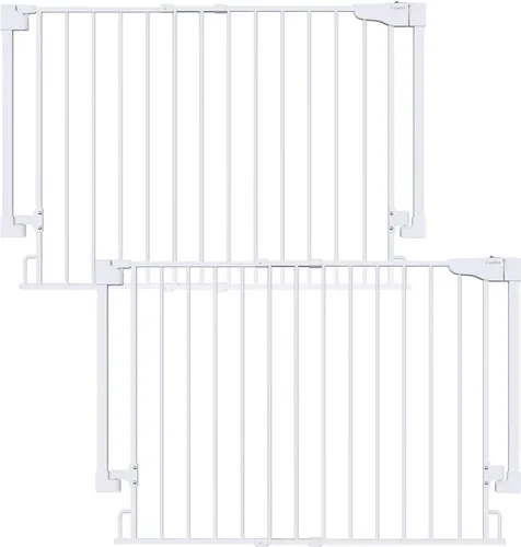 Miniatura 16 de Cumbor 29.2–43" Puerta de bebé para escaleras, de montaje en pared (se requiere taladrar), puerta para perros expandible sin barra inferior, puerta