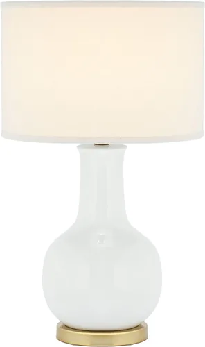 Miniatura 11 de SAFAVIEH Lighting Collection Paris - Lámpara de mesa moderna de cerámica verde de 28 pulgadas para dormitorio, sala de estar, oficina en casa