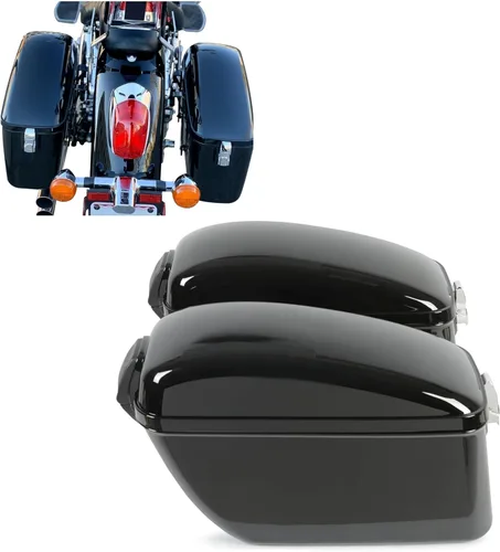 Miniatura 10 de ECOTRIC - Alforjas rígidas extendidas de 5 pulgadas para maletero, compatibles con todos los modelos Harley Davidson Road King Glide Softail Touring