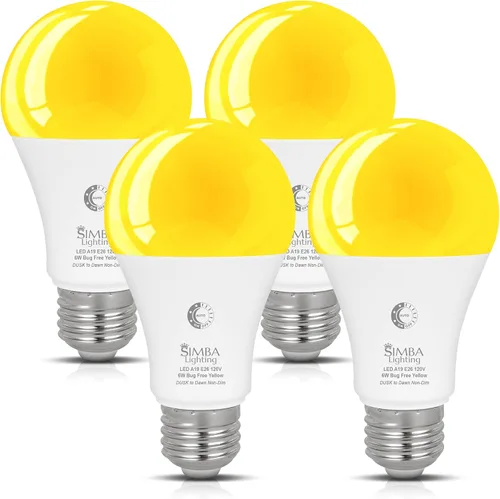 Miniatura 10 de Simba Lighting Bombillas LED para exteriores con sensor de fotocélula del atardecer al amanecer, encendido y apagado automático inteligente