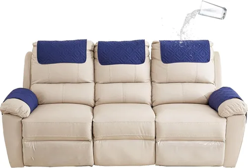 Miniatura 16 de XMAYODS Funda impermeable para sillón con reposabrazos, fundas antideslizantes para sofá y reposacabezas, fundas para respaldo, fundas para sillón