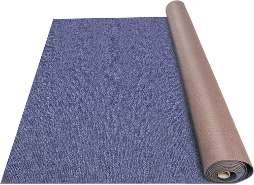 Miniatura 10 de Happybuy 6 pies x 13 pies Alfombra marina negra para barcos impermeable - Alfombra enrollable de 0.18" de espesor para interior y exterior