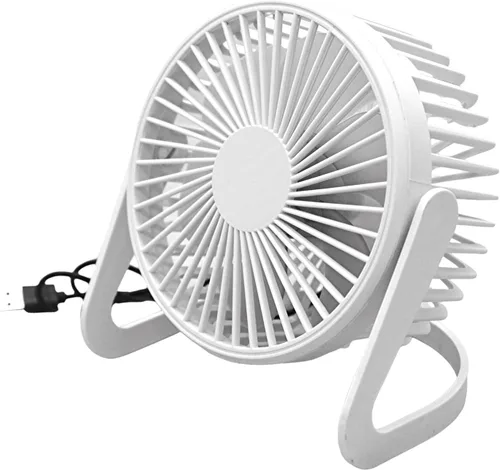 Miniatura 2 de Dependable Industries inc. Essentials Ventilador de escritorio USB – Mini ventilador de escritorio portátil personal de 6 pulgadas, motor Negro