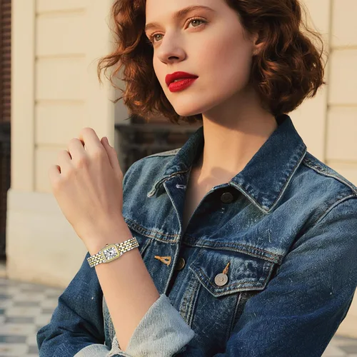 Miniatura 6 de Gold Watches for Women with Rectangular Case,Roman Dial,Vintage Bracelet,Water Resistant