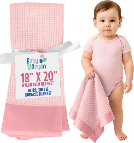 Miniatura 15 de Manta térmica de punto gofre, mini manta suave y transpirable para recién nacidos y bebés, para niños pequeños para cochecitos, viajes, siestas