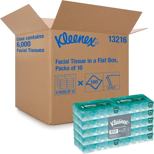 Miniatura 14 de Kleenex - Cubo de pañuelos faciales profesionales para negocios, cajas de pañuelos planos