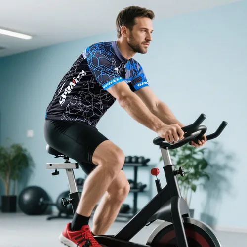 Miniatura 38 de sponeed - Jerséis de ciclismo para hombre, tops, camisas de ciclismo, manga corta, atuendo de ciclismo, chaqueta de ciclismo de cierre completo