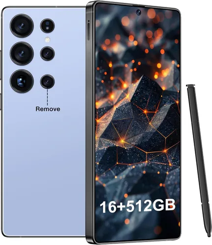 Miniatura 8 de BDWJW I25 Ultra Smartphone 16GB+512GB Android 14 Smartphone, pantalla FHD+ de 6.99", batería de 7000mAh, cámara dual de 108MP+68MP, lápiz óptico