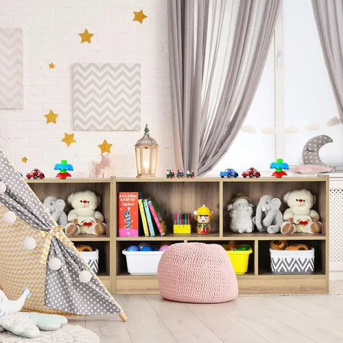 Miniatura 7 de Costzon Organizador de almacenamiento de juguetes para niños, almacenamiento escolar de 5 secciones para organizar libros, juguetes, estantería