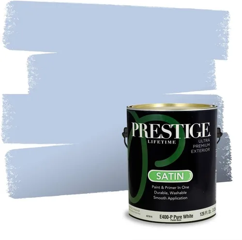 Miniatura 812 de Pintura Exterior + imprimación PRESTIGE, todo-en-uno, 1 galón, acabado mate, color comparable al Valspar* Royal Gray* VS151-Gris real