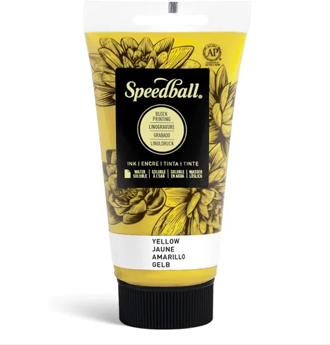 Miniatura 24 de Speedball Tinta de impresión en bloque soluble en agua 3815 – Color intenso con acabado satinado AP no tóxico 8 onzas líquidas, peltre