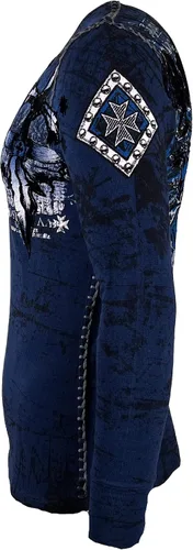 Miniatura 6 de Archaic Affliction - Camisa térmica para hombre, color azul marino lealtad, Azul